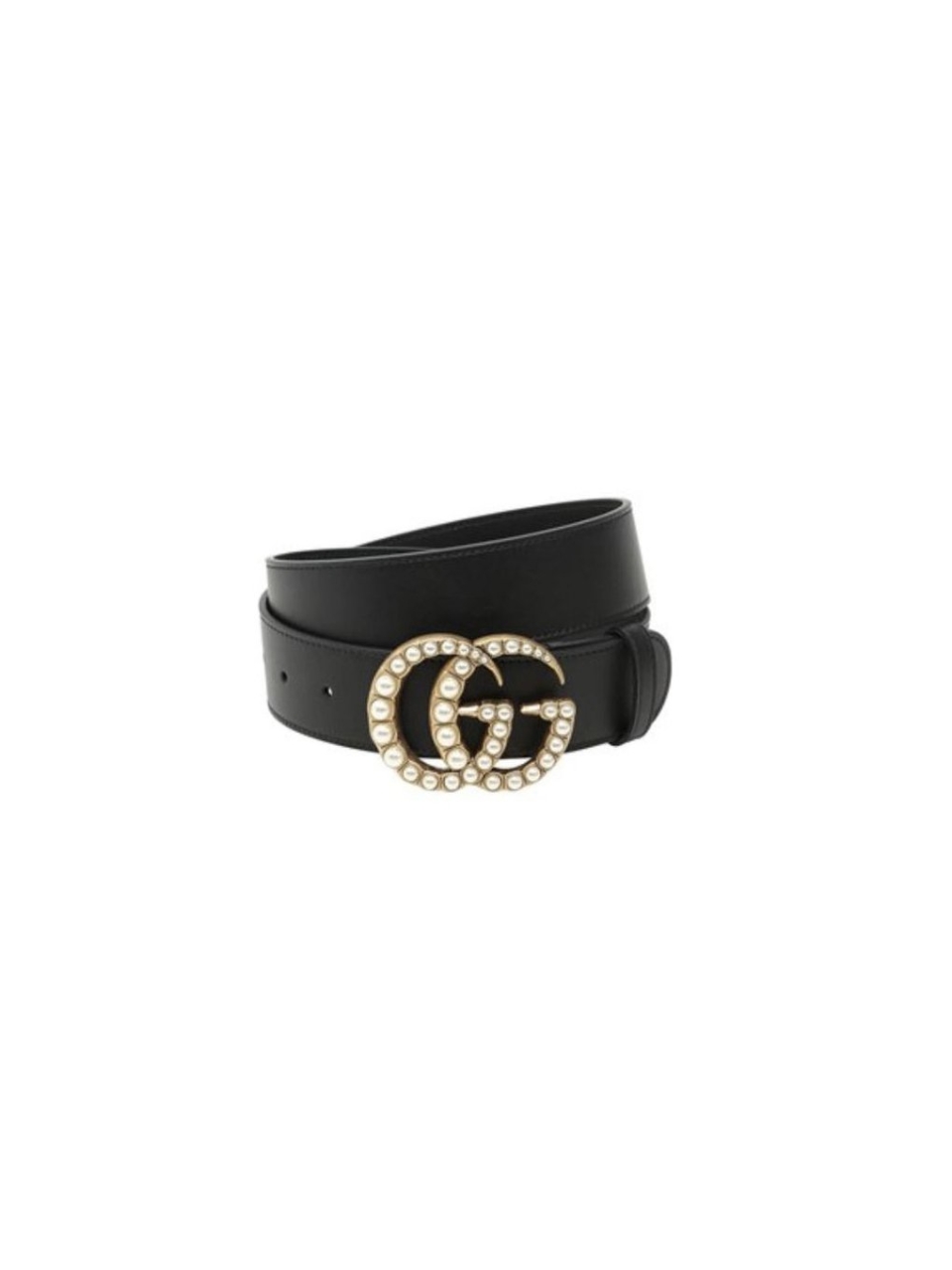 Ремень Gucci с жемчужной пряжкой GG